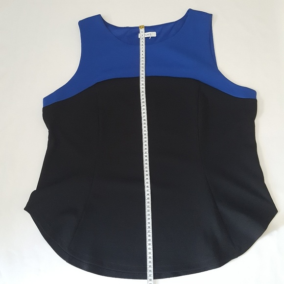 Ricki's Fitted Women's Tank Dressy Blue Black - Picture 1 of 7